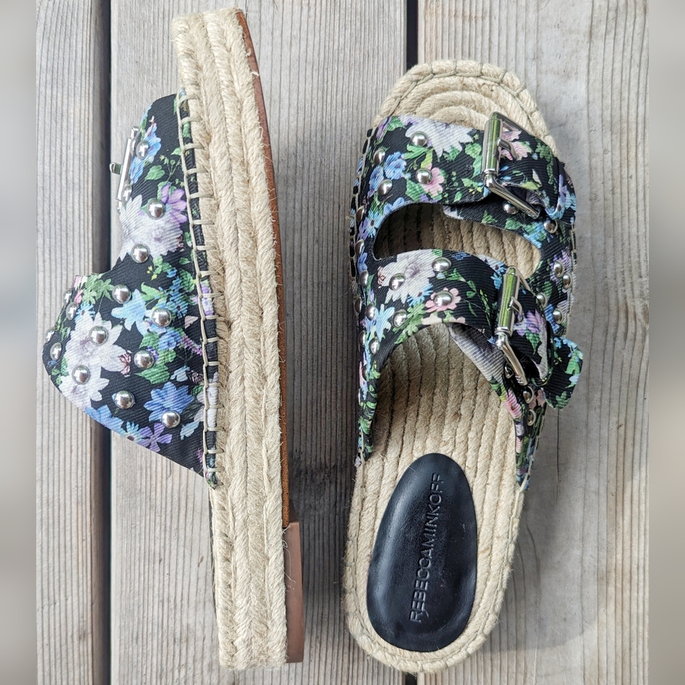 Rebecca Minkoff Jodi Platform Espadrille Sandal Women's Size 8.5